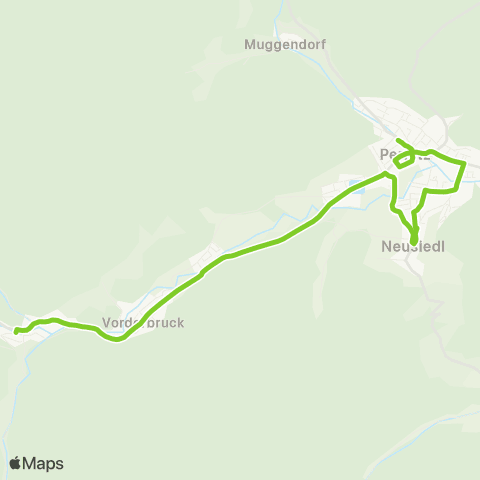 Verkehrsverbund Ost-Region Pernitz - Neusiedl / Pernitz - (Gutenstein) map