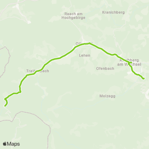 Verkehrsverbund Ost-Region Kirchberg / Wechsel - Otterthal - Trattenbach map