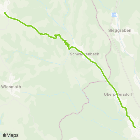 Verkehrsverbund Ost-Region Hochwolkersdorf - Schwarzenbach - Oberpetersdorf - Kobersdorf map