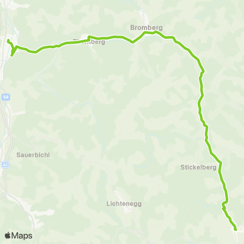 Verkehrsverbund Ost-Region Scheiblingkirchen - Bromberg - Oberschlatten - Hollenthon map