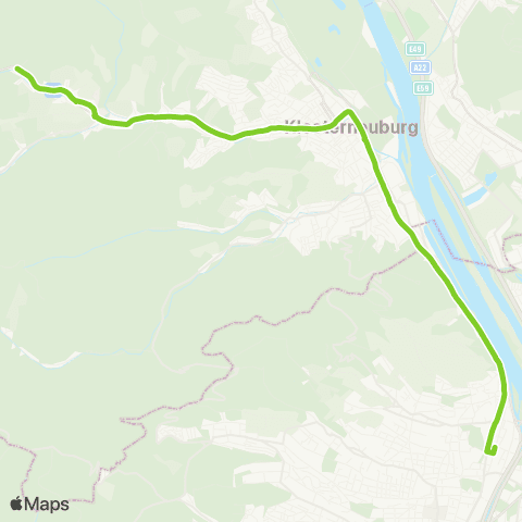 Verkehrsverbund Ost-Region Wien Heiligenstadt - Klosterneuburg-Kierling Bhf. - Maria Gugging map
