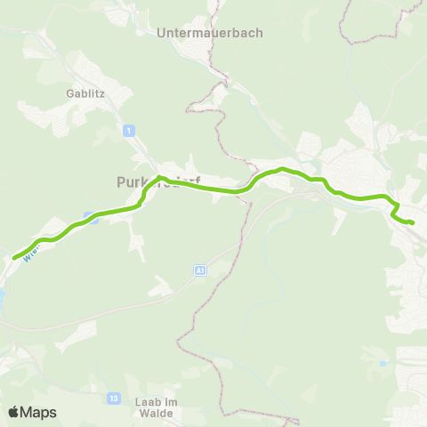 Verkehrsverbund Ost-Region Wien Hütteldorf - Purkersdorf - Wolfsgraben map