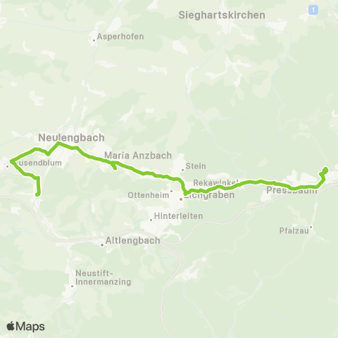 Verkehrsverbund Ost-Region St. Christophen - Neulengbach - Eichgraben - Pressbaum map