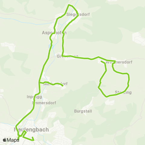 Verkehrsverbund Ost-Region Haghöfen - Asperhofen - Neulengbach map