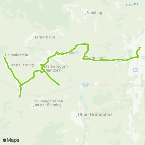 Verkehrsverbund Ost-Region St. Pölten - Prinzersdorf - Großsierning map