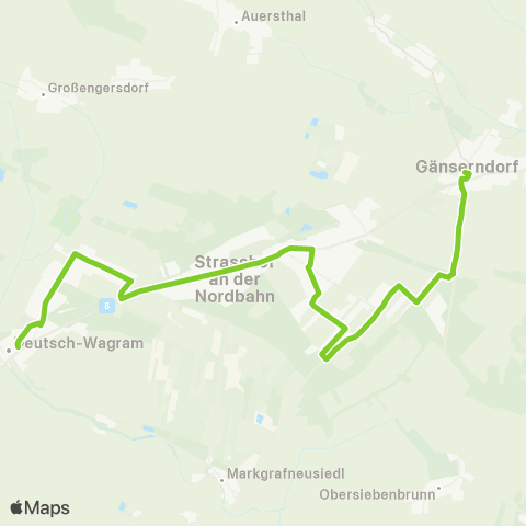 Verkehrsverbund Ost-Region Deutsch Wagram - Strasshof - Gänserndorf map