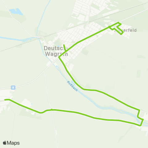 Verkehrsverbund Ost-Region Deutsch Wagram - Aderklaa map