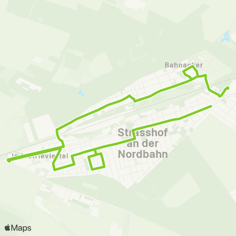 Verkehrsverbund Ost-Region Strasshof - Silberwald Baustellenfahrplan map