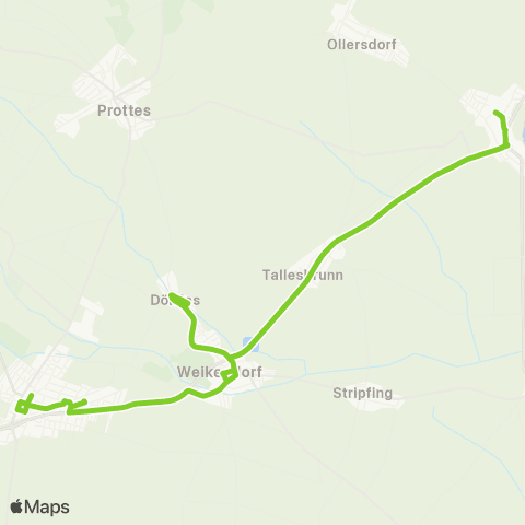 Verkehrsverbund Ost-Region Gänserndorf - Angern an der March map