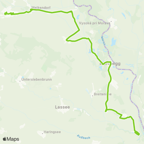 Verkehrsverbund Ost-Region Gänserndorf - Weikendorf - Markthof map