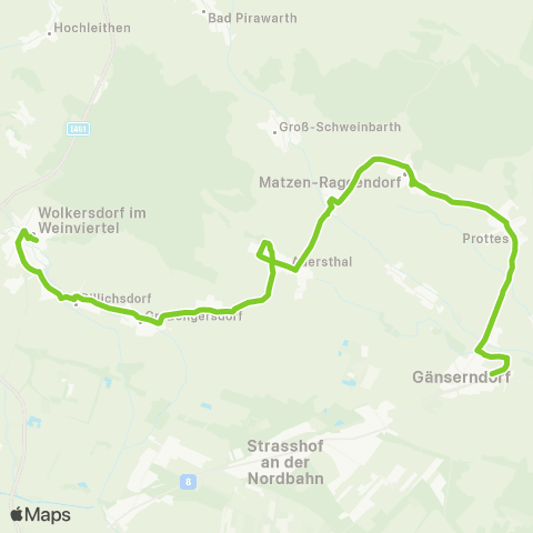 Verkehrsverbund Ost-Region Gänserndorf - Matzen - Wolkersdorf map