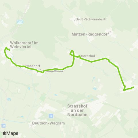 Verkehrsverbund Ost-Region Wolkersdorf - Gänserndorf map
