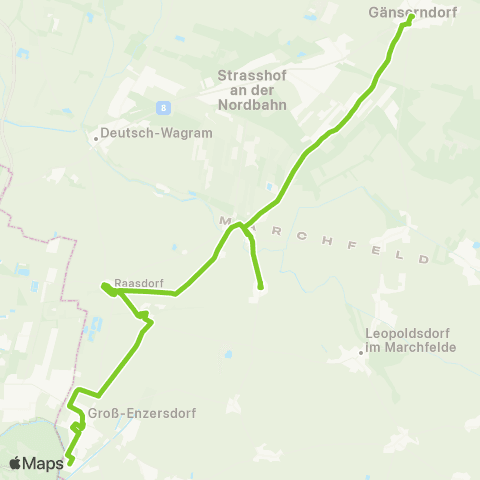 Verkehrsverbund Ost-Region Groß-Enzersdorf - Raasdorf - Gänserndorf map