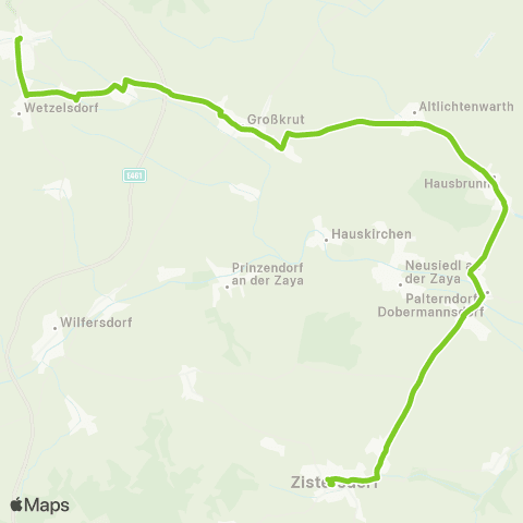 Verkehrsverbund Ost-Region Poysdorf - Zistersdorf map