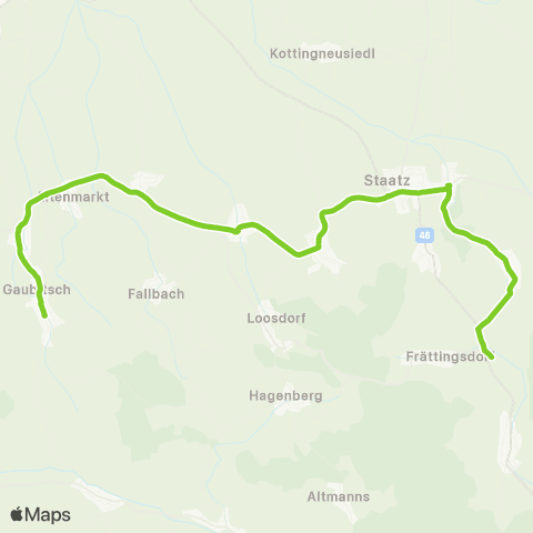 Verkehrsverbund Ost-Region Gaubitsch - Hagendorf - Frättingsdorf map