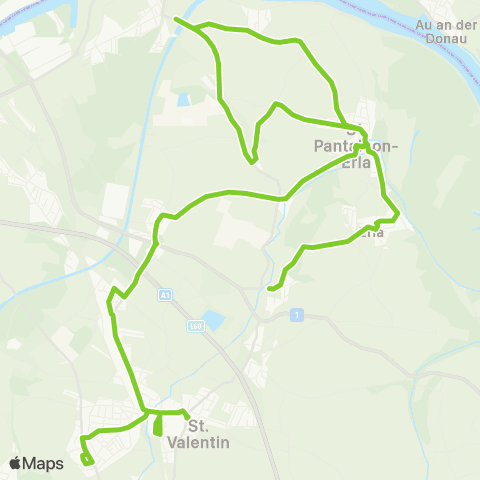 Verkehrsverbund Ost-Region Langenhart - St. Valentin - Klein-Erla map