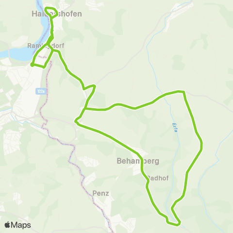 Verkehrsverbund Ost-Region Behamberg - Steyr map
