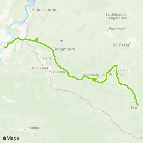 Verkehrsverbund Ost-Region Steyr - Ertl map