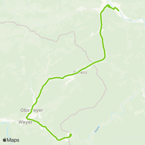Verkehrsverbund Ost-Region Pichl - Weyer - Gaflenz - Waidhofen / Ybbs map