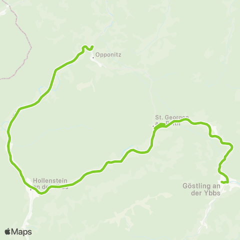 Verkehrsverbund Ost-Region Göstling - St. Georgen / Reith - Opponitz map