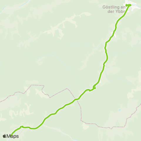 Verkehrsverbund Ost-Region Göstling / Ybbs - Hochkar - Palfau map