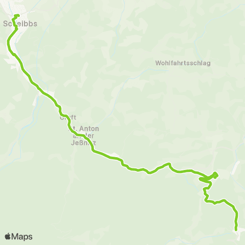 Verkehrsverbund Ost-Region Scheibbs - Laubenbachmühle map