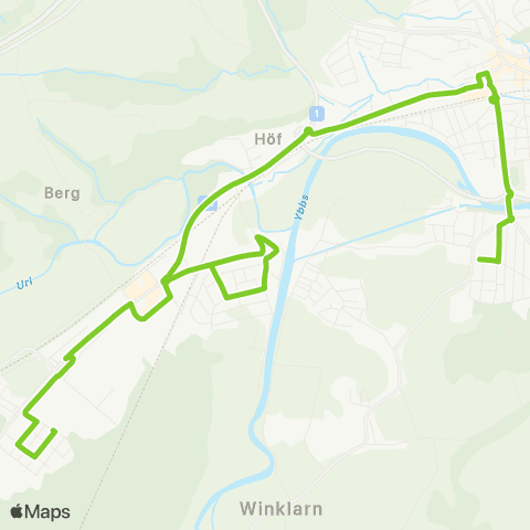 Verkehrsverbund Ost-Region Schülerverkehr Waldheim - VS Allersdorf map