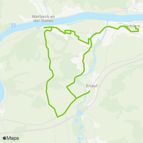 Verkehrsverbund Ost-Region Pöchlarn - Krummnußbaum - Erlauf map