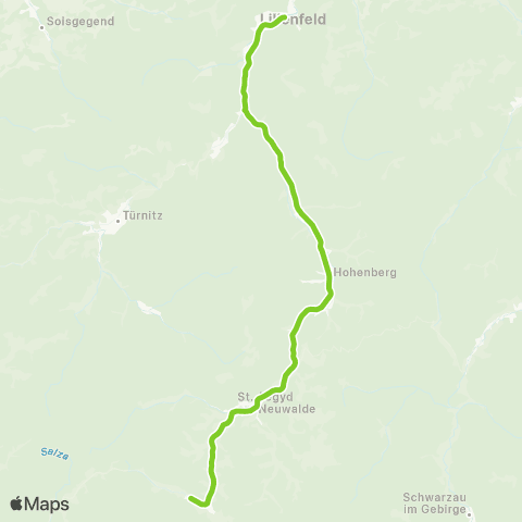 Verkehrsverbund Ost-Region Lilienfeld - Kernhof map