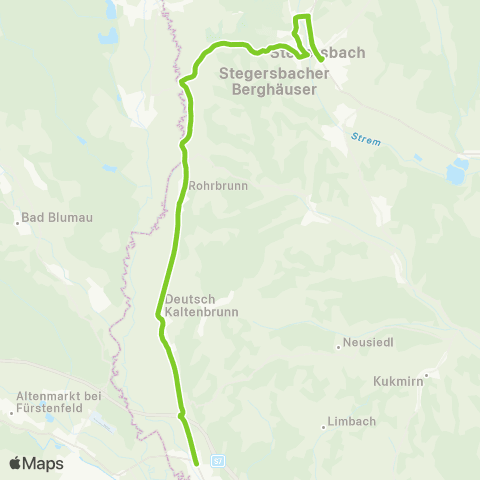 Verkehrsverbund Ost-Region Stegersbach - Rudersdorf map