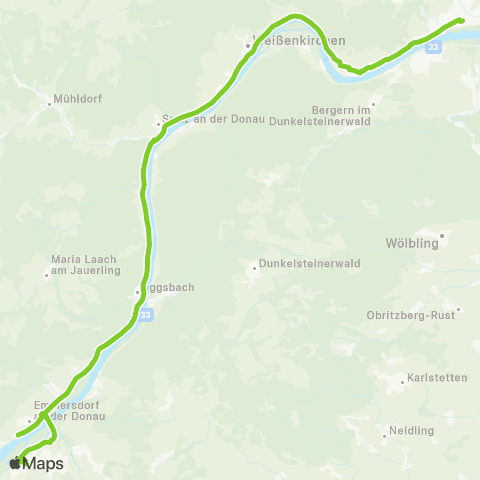 Verkehrsverbund Ost-Region Krems - Weißenkirchen - Spitz - Melk map