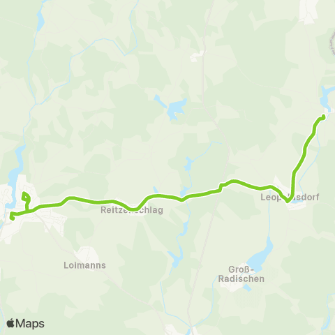 Verkehrsverbund Ost-Region Litschau - Reitzenschlag - Reingers map
