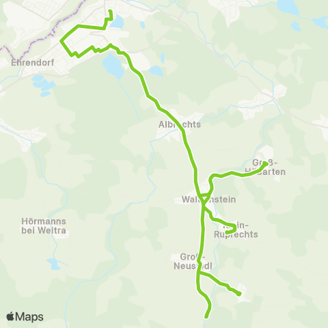 Verkehrsverbund Ost-Region Gmünd - Zehenthöf map
