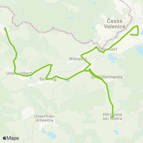 Verkehrsverbund Ost-Region Gmünd - Dietmanns - Höhenberg map