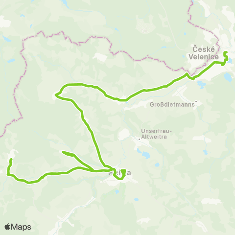 Verkehrsverbund Ost-Region Gmünd - Weitra - Moorbad Harbach map