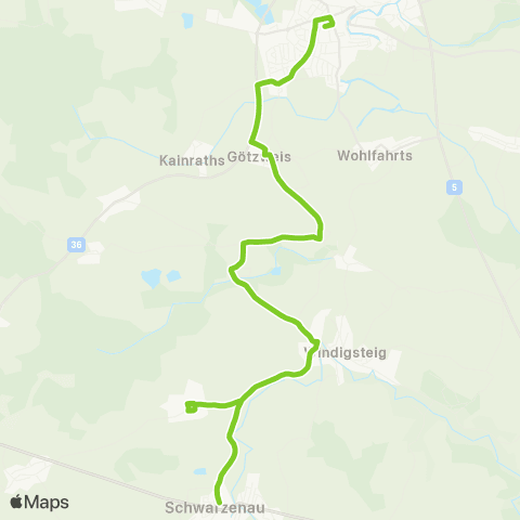 Verkehrsverbund Ost-Region Waidhofen / Thaya - Kleinreichenbach map
