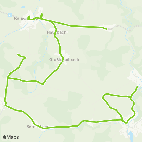 Verkehrsverbund Ost-Region Schwarzenau - Allentsteig map