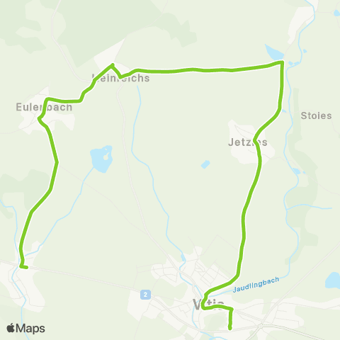 Verkehrsverbund Ost-Region Vitis - Eulenbach map