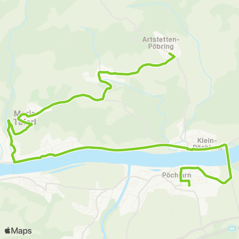 Verkehrsverbund Ost-Region Pöchlarn - Maria Taferl - Artstetten map