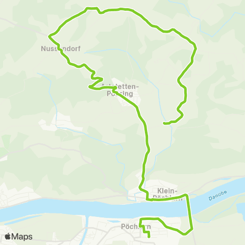 Verkehrsverbund Ost-Region Pöchlarn - Artstetten - Unterbierbaum map