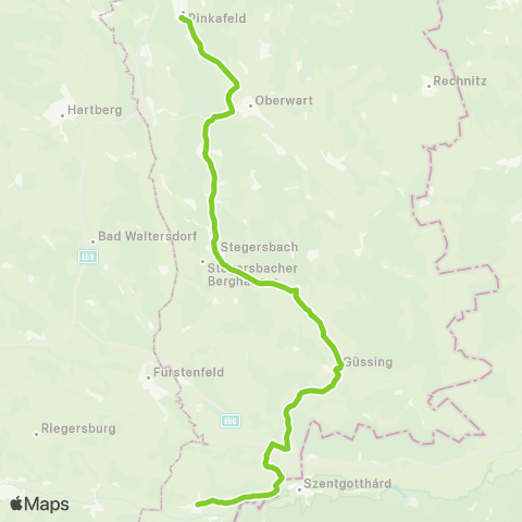 Verkehrsverbund Ost-Region Pinkafeld - Oberwart - Güssing - Jennersdorf map
