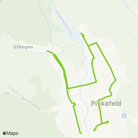 Verkehrsverbund Ost-Region Stadtverkehr Pinkafeld map