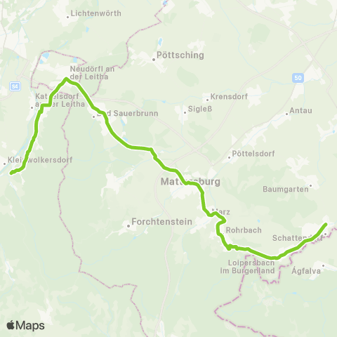 Verkehrsverbund Ost-Region Schattendorf - Mattersburg - Katzelsdorf / Frohsdorf map