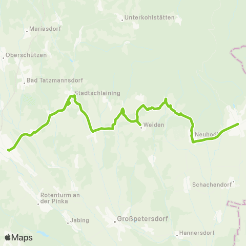 Verkehrsverbund Ost-Region Oberwart - Stadtschlaining - Rechnitz map