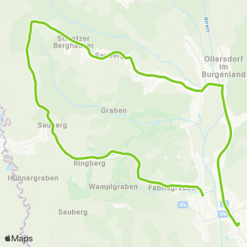 Verkehrsverbund Ost-Region Stegersbach - Hackerberg - Stegersbach map