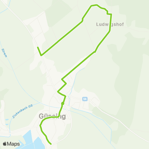 Verkehrsverbund Ost-Region Stadtverkehr Güssing map