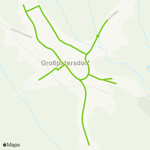 Verkehrsverbund Ost-Region Ortsverkehr Großpetersdorf map