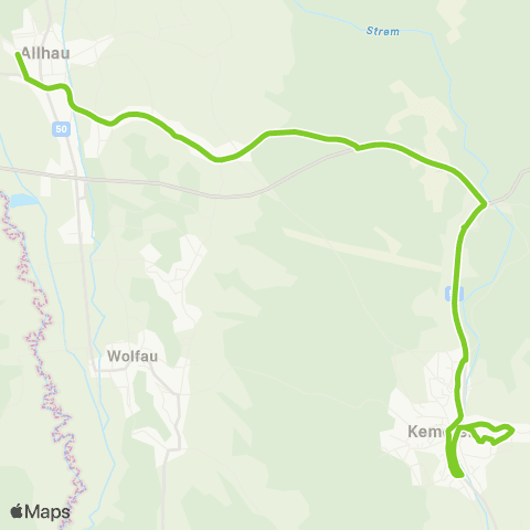 Verkehrsverbund Ost-Region Wolfau - Kemeten - Markt Allhau - Wolfau map