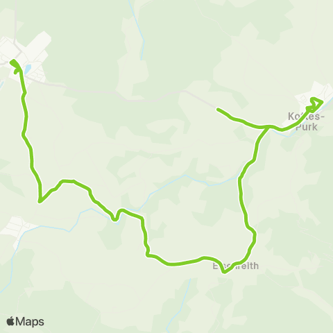 Verkehrsverbund Ost-Region Kottes - Ottenschlag map