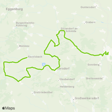 Verkehrsverbund Ost-Region Hollabrunn - Ziersdorf - Hohenwarth - Ravelsbach - Maissau map